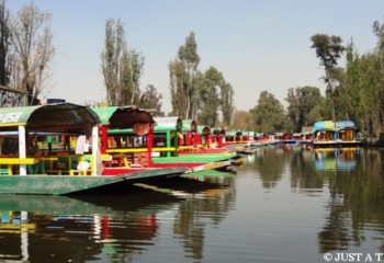 Pływające ogrody Xochimilco w Meksyku