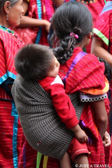 Kobieta z dzieckiem z Oaxaca