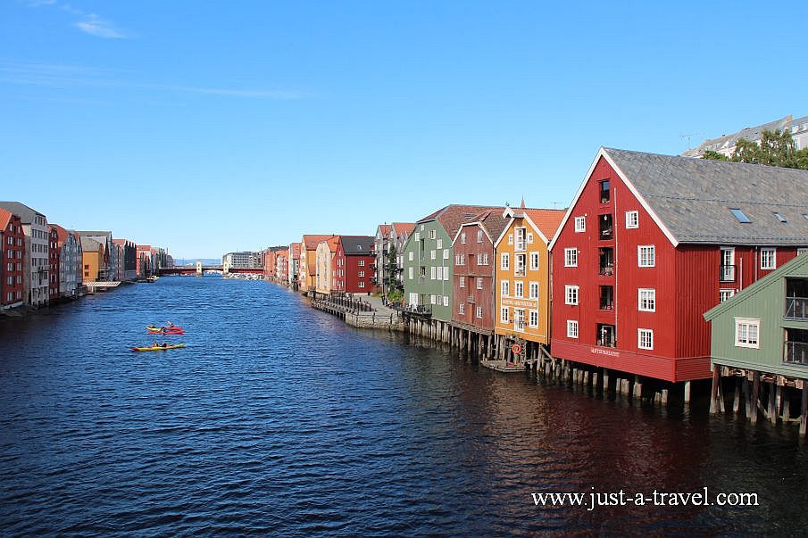 Trondheim i domy na palach