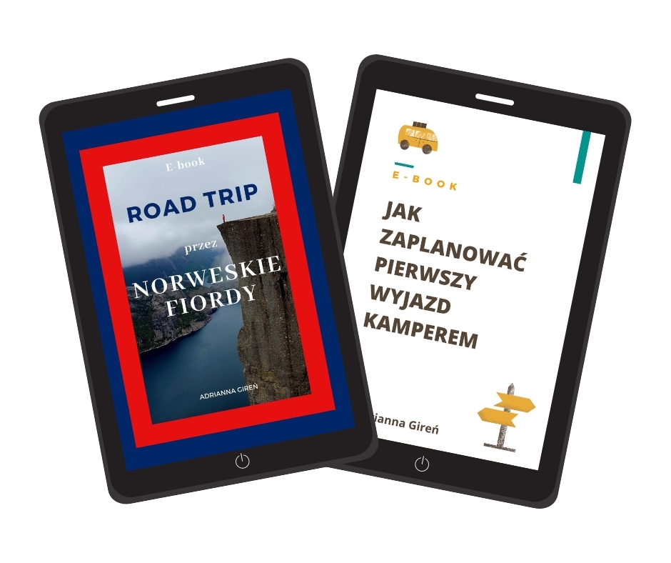 Pakiet dwóch e-booków Roadtrip przez norweskie fiordy i Jak zaplanować pierwszy wyjazd kamperem